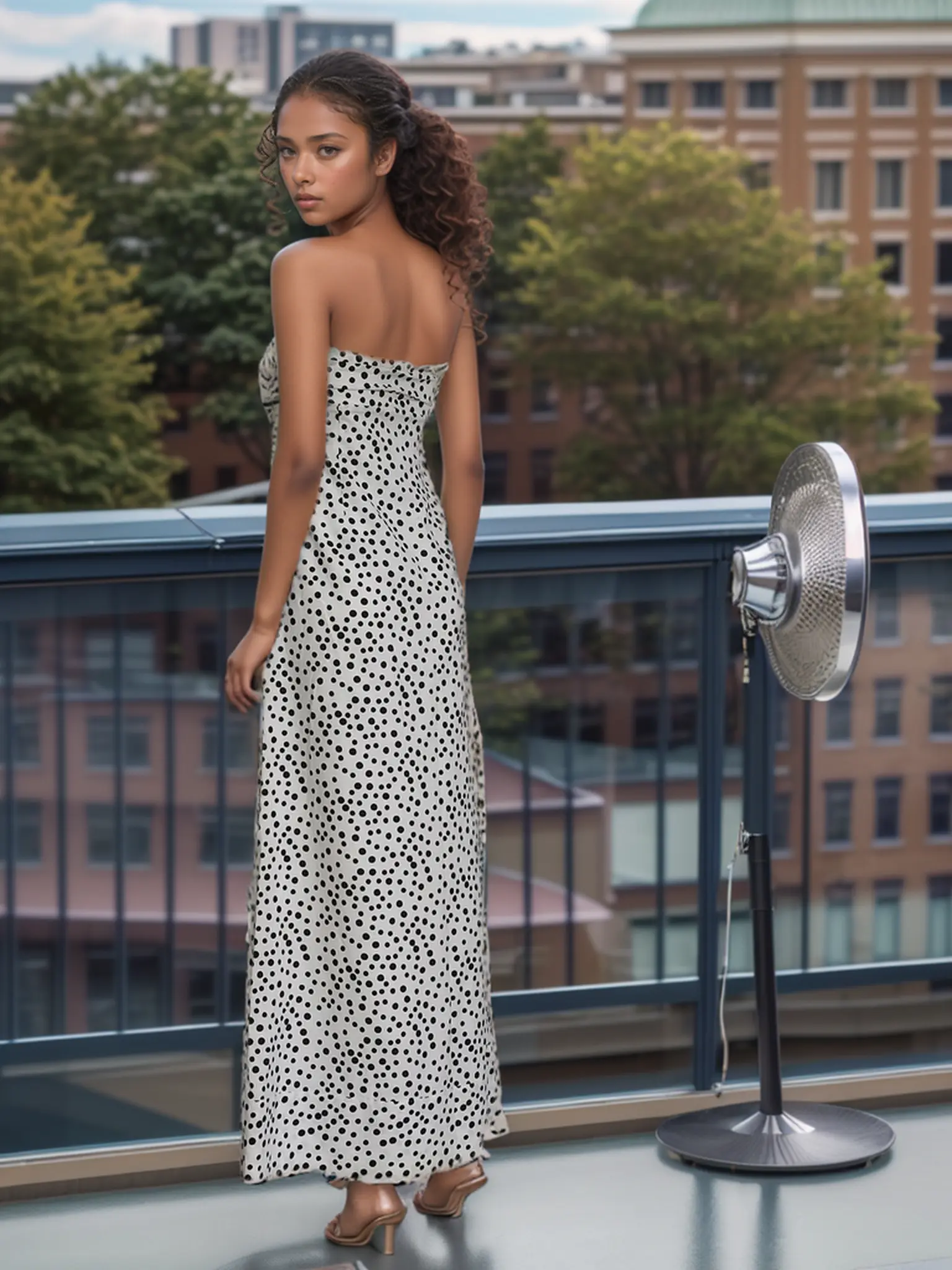 A010 cotton linen tube maxi long dress