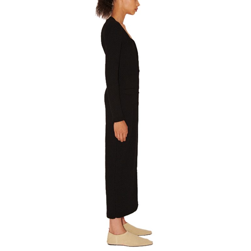 SS2323 Cotton Serge Height long Sleeve dress (2)