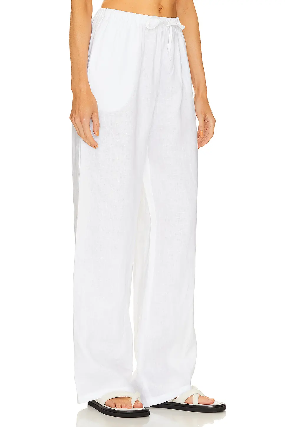 774 100% Linen Drawstring Pants
