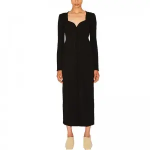 SS2323 Cotton Serge Height long Sleeve dress